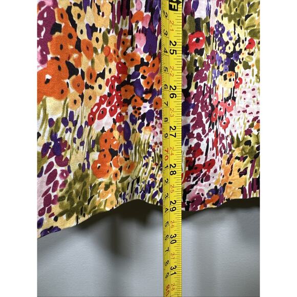 Nine West Dress 2 Floral Mini Multicolor Scoop‎ Neck Sleeveless Bloomcore Spring - Picture 7 of 10